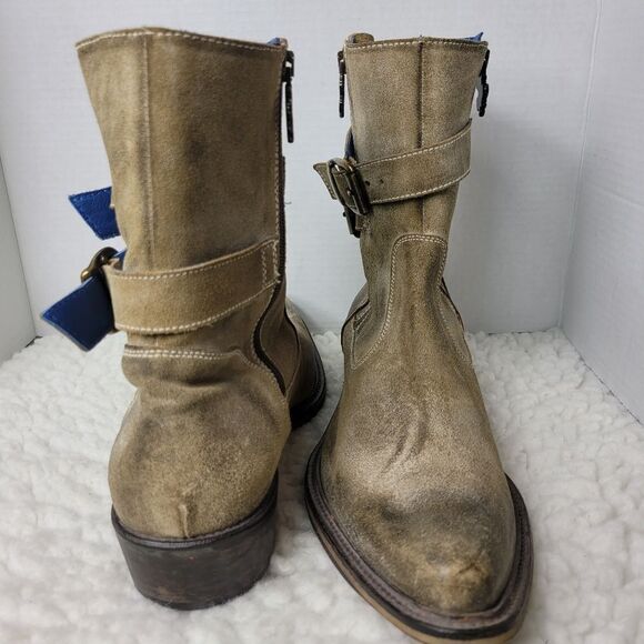 Mark Nason Skidway Dragon Rock Boots Mens Size 10.5 Brown Suede Shoes Rare.Boot main image 13
